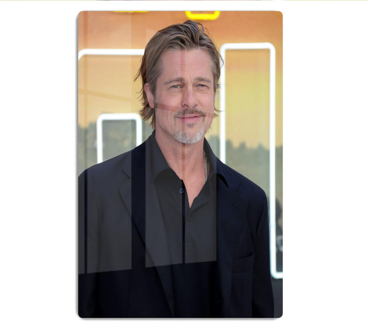 Brad Pitt Once Upon A Time In Hollywood Premiere London HD Metal Print - Canvas Art Rocks - 1