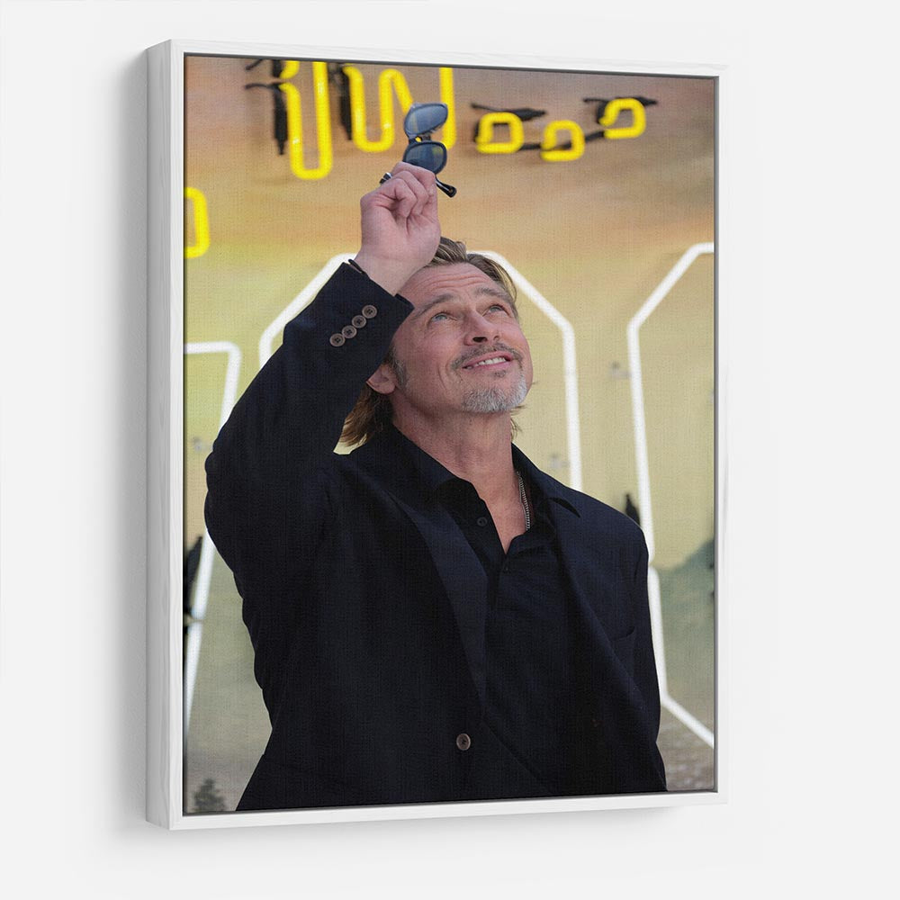 Brad Pitt Once Upon A Time In Hollywood Premiere UK HD Metal Print - Canvas Art Rocks - 7