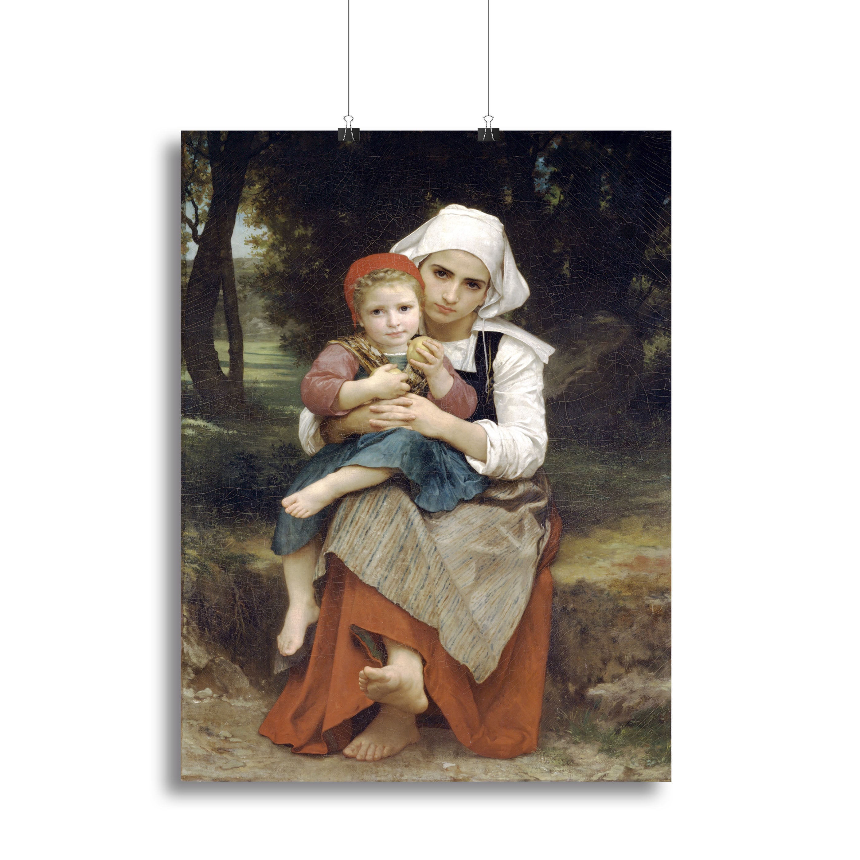 Breton Brother and Sister By Bouguereau Canvas Print or Poster - Canvas Art Rocks - 2