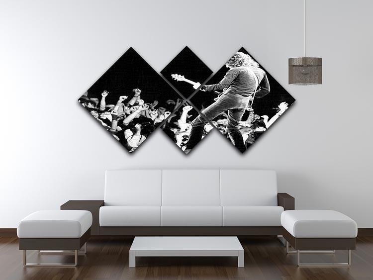 Brian May of Queen 4 Square Multi Panel Canvas - Canvas Art Rocks - 3