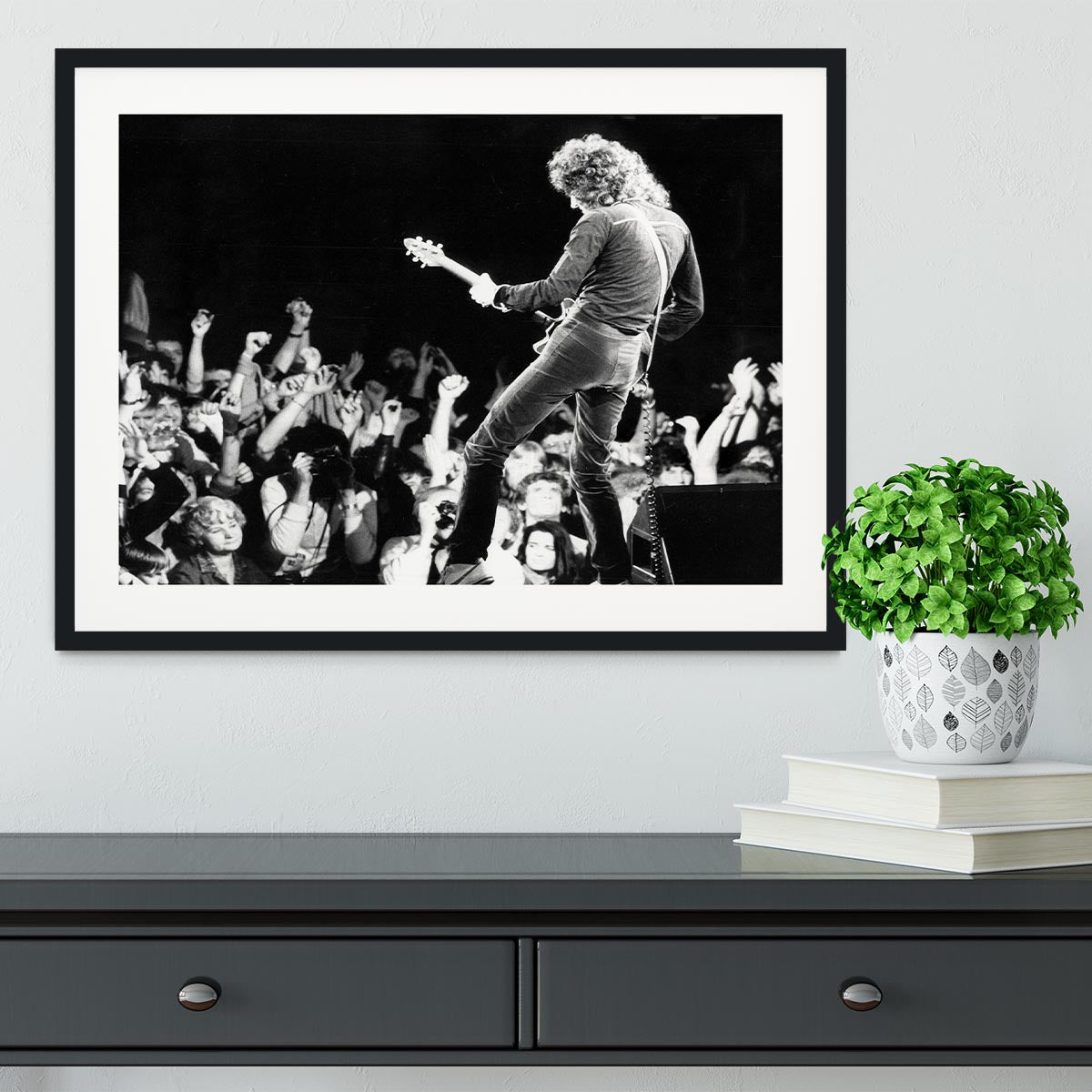 Brian May of Queen Framed Print - Canvas Art Rocks - 1