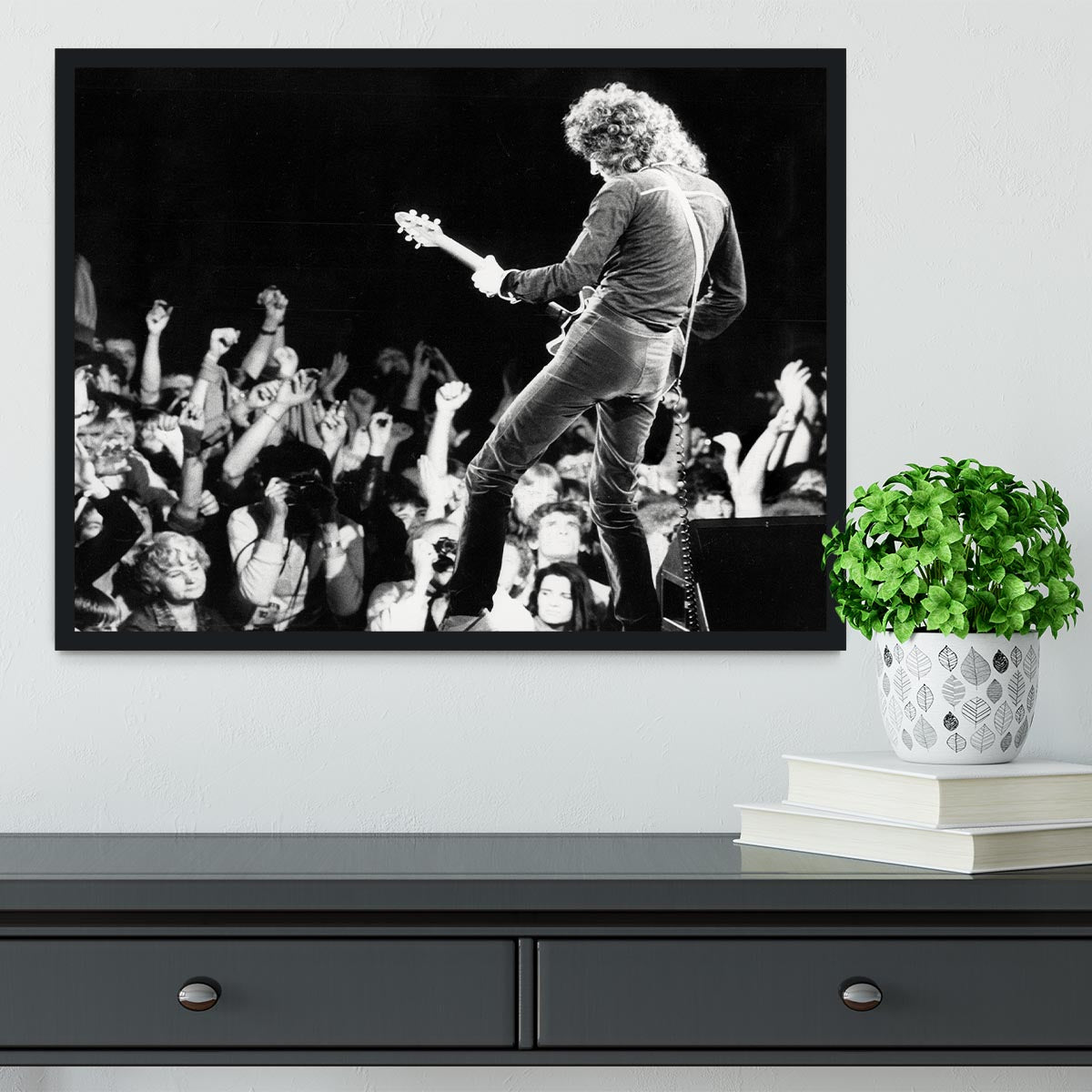 Brian May of Queen Framed Print - Canvas Art Rocks - 2