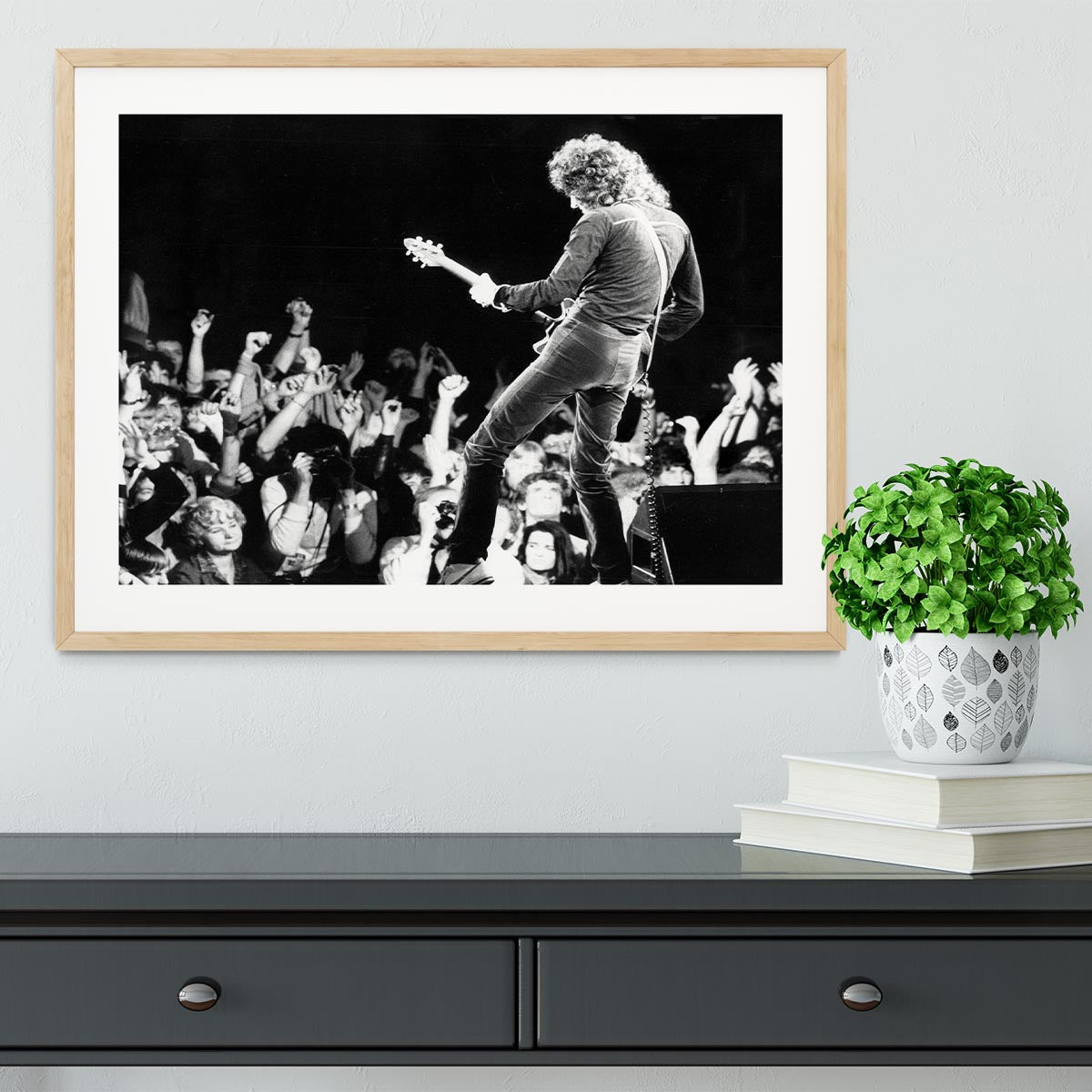 Brian May of Queen Framed Print - Canvas Art Rocks - 3