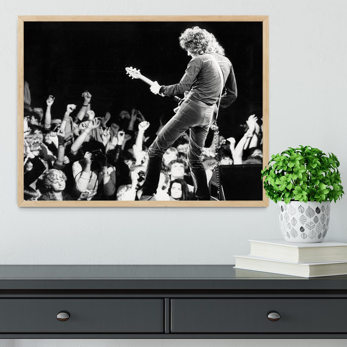 Brian May of Queen Framed Print - Canvas Art Rocks - 4