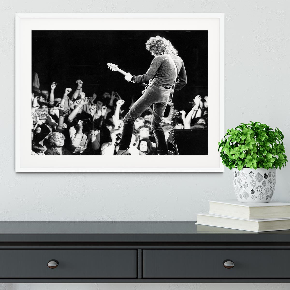Brian May of Queen Framed Print - Canvas Art Rocks - 5
