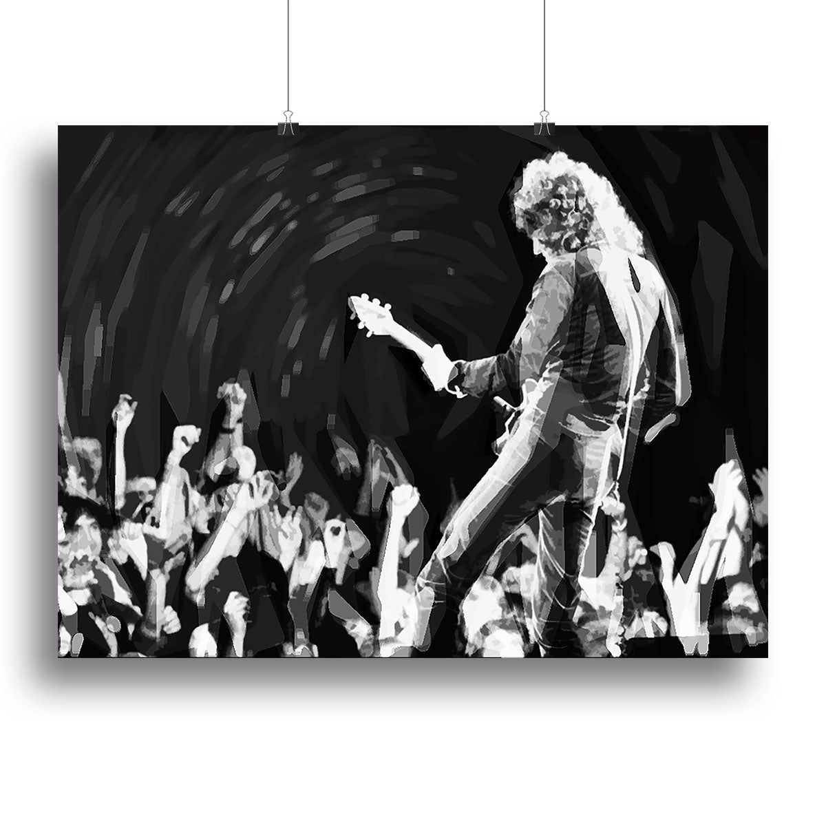 Brian May of Queen Pop Art Canvas Print or Poster - Canvas Art Rocks - 2