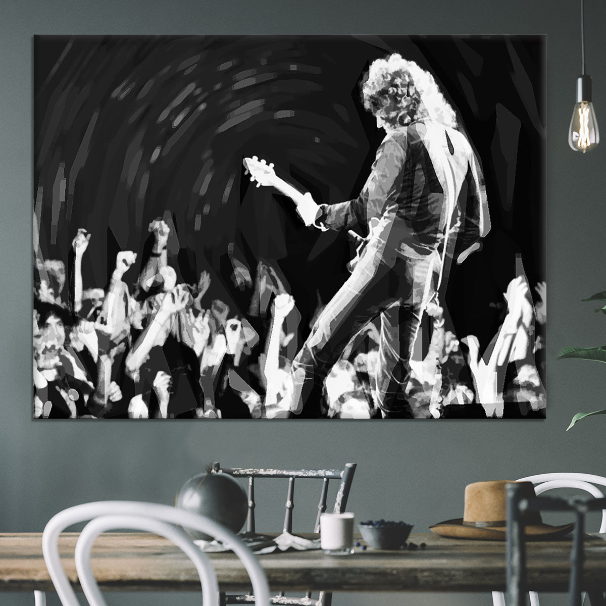 Brian May of Queen Pop Art Canvas Print or Poster - Canvas Art Rocks - 3