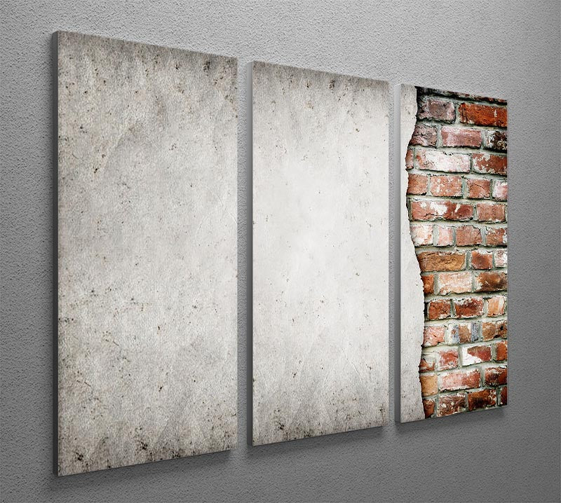 Brick 3 Split Panel Canvas Print - Canvas Art Rocks - 2