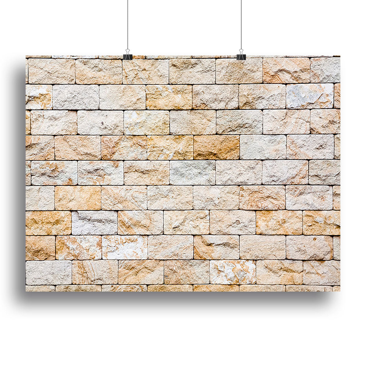 Brick stones wall Canvas Print or Poster - Canvas Art Rocks - 2