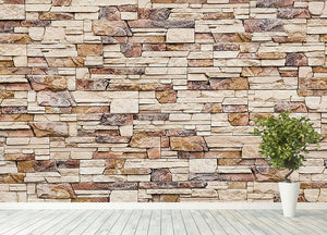 Brick wall Wall Mural Wallpaper - Canvas Art Rocks - 4