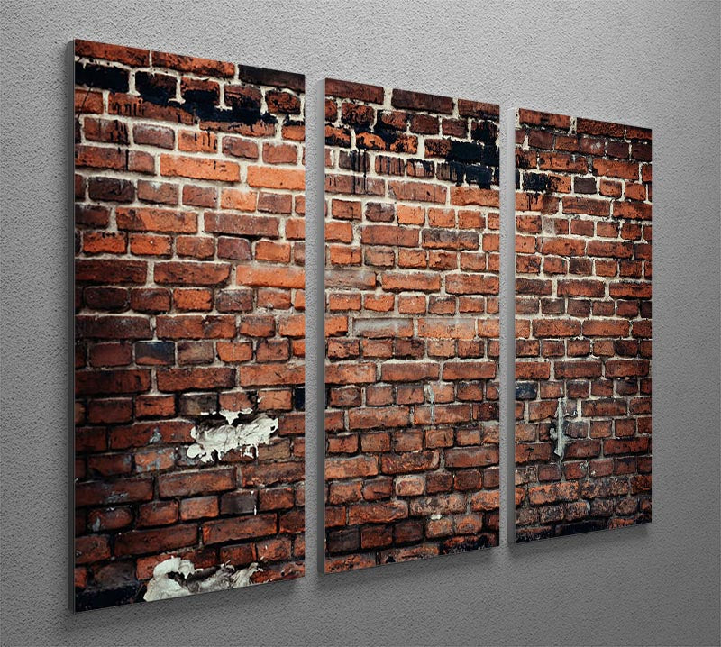 Brick wall background 3 Split Panel Canvas Print - Canvas Art Rocks - 2