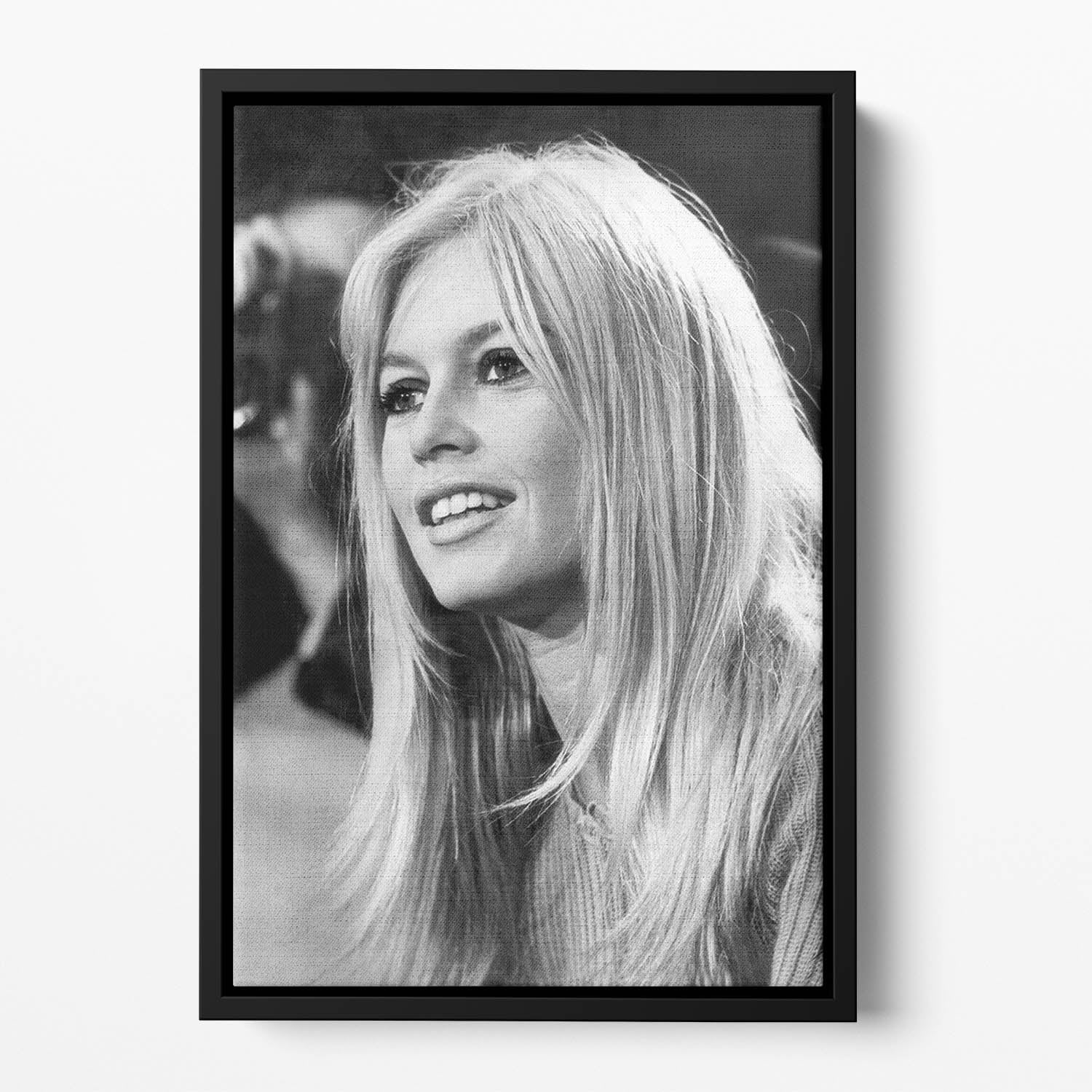 Brigitte Bardot in 1966 Floating Framed Canvas