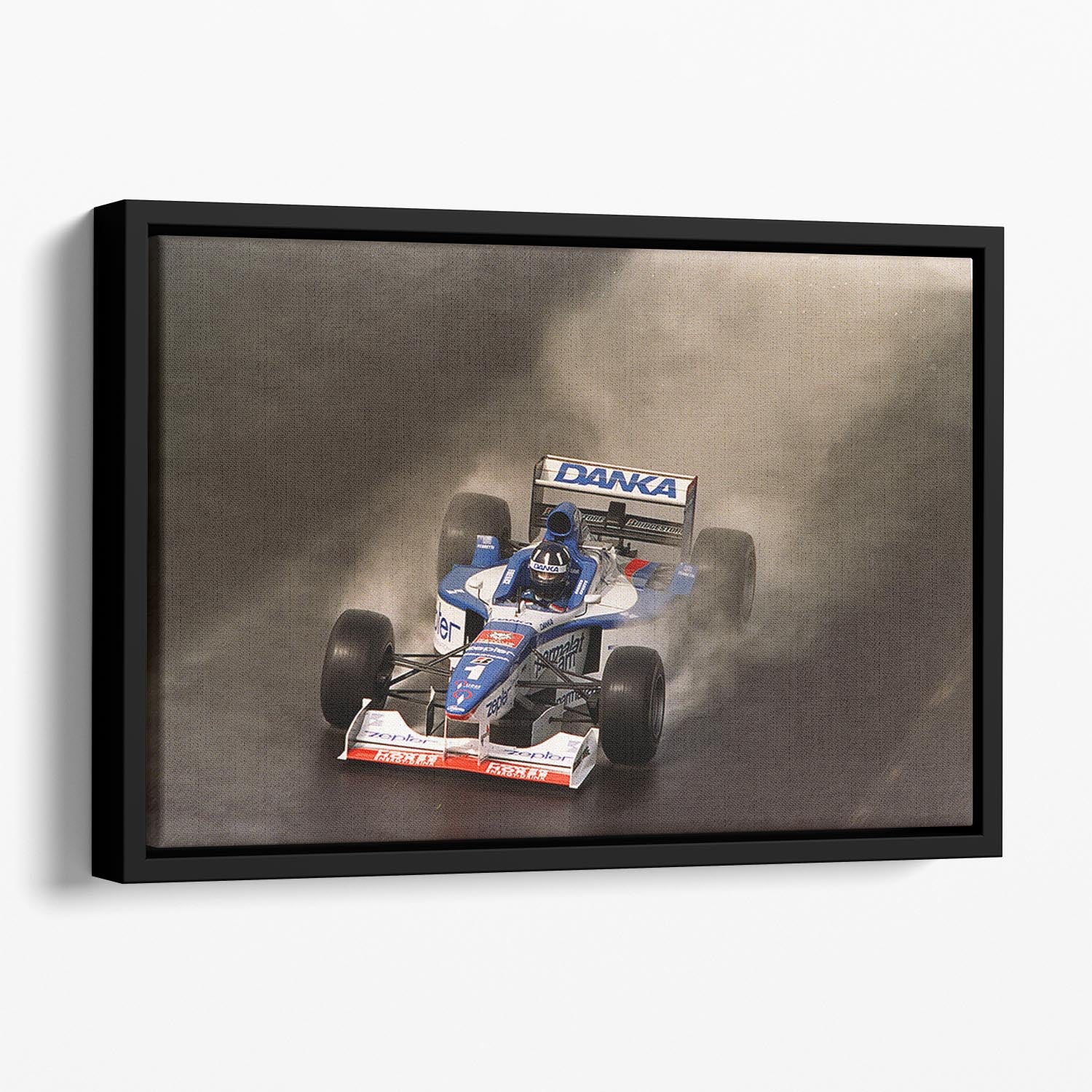 British Grand Prix at Silverstone 1997 Floating Framed Canvas - Canvas Art Rocks - 1