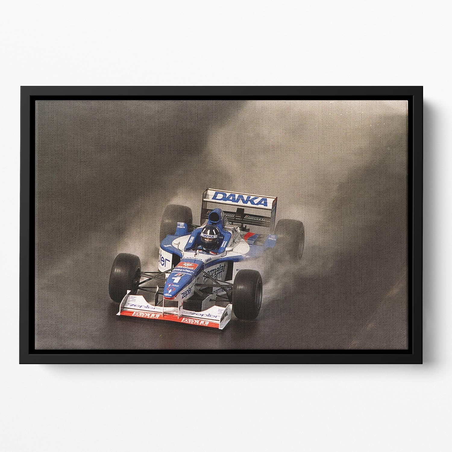 British Grand Prix at Silverstone 1997 Floating Framed Canvas - Canvas Art Rocks - 2