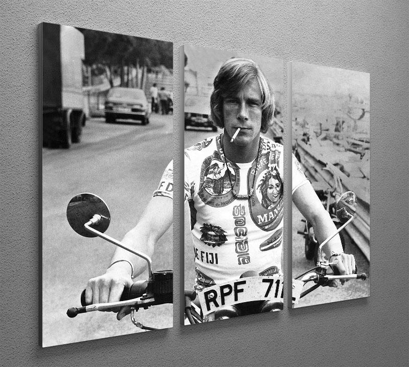 British racing driver James Hunt 3 Split Panel Canvas Print - Canvas Art Rocks - 2