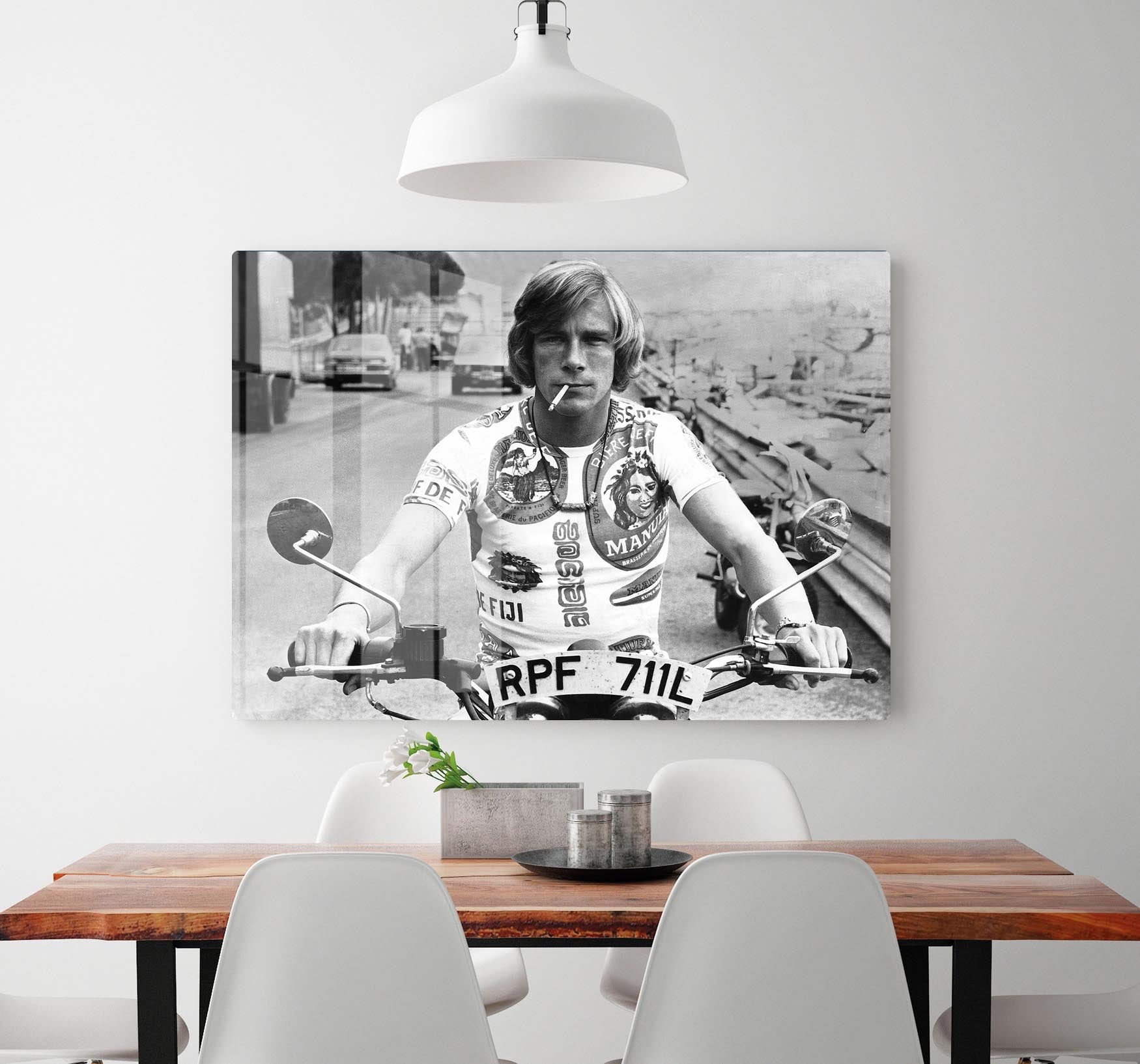 British racing driver James Hunt HD Metal Print