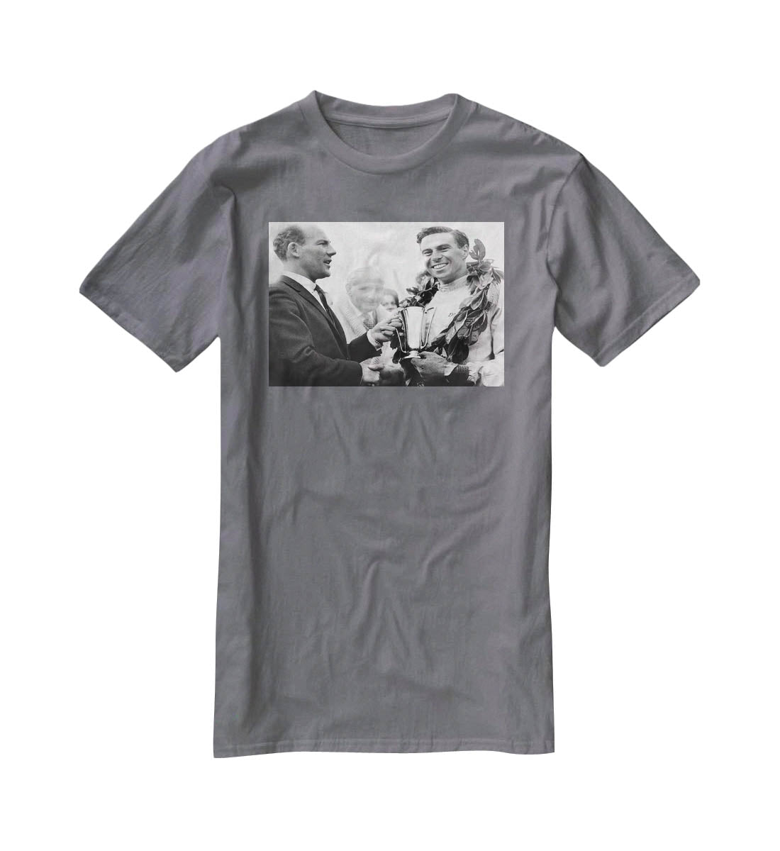 British racing drivers Jim Clark and Stirling Moss T-Shirt - Canvas Art Rocks - 3