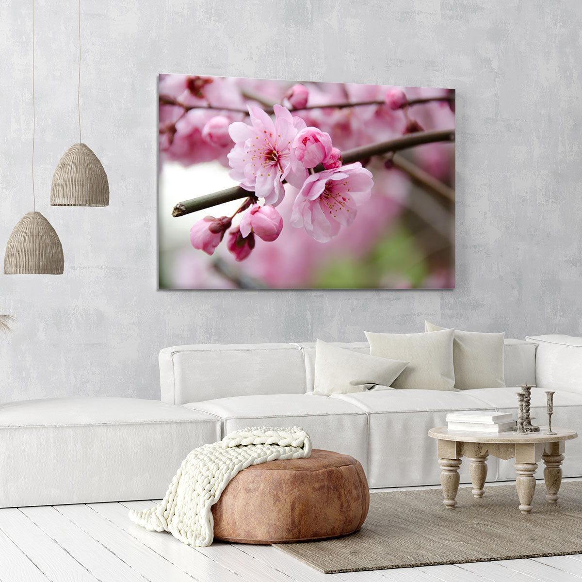Broken blooming cherry branch Canvas Print or Poster - Canvas Art Rocks - 6