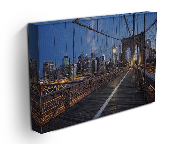 Brooklyn Bridge at sunrise Canvas Print or Poster - Canvas Art Rocks - 3
