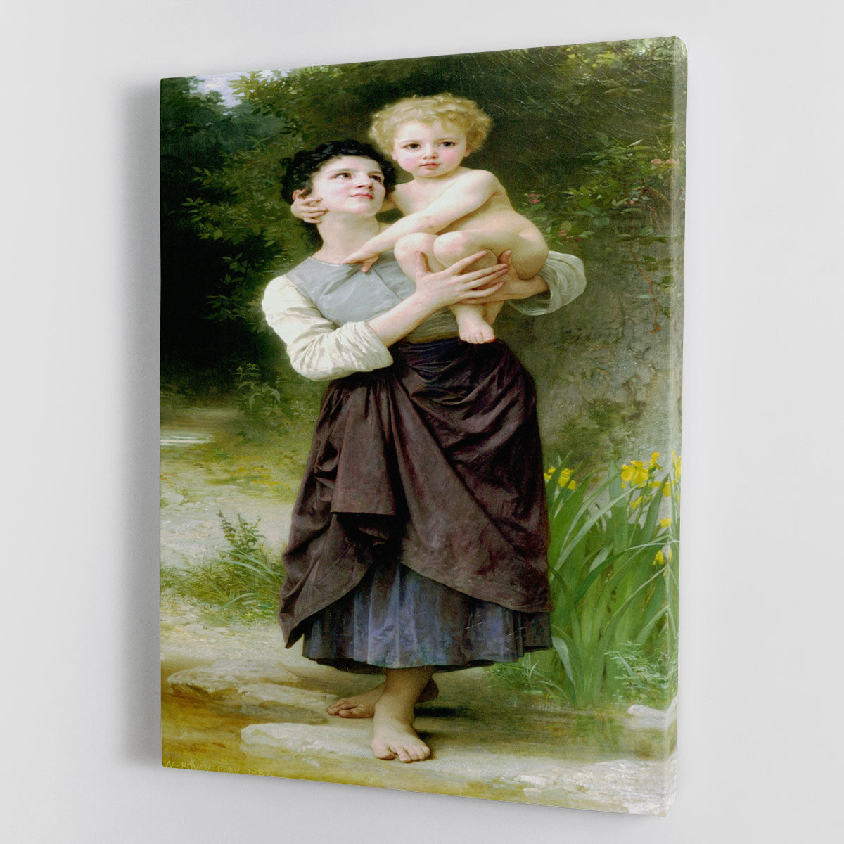 Brother And Sister By Bouguereau Canvas Print or Poster - Canvas Art Rocks - 1