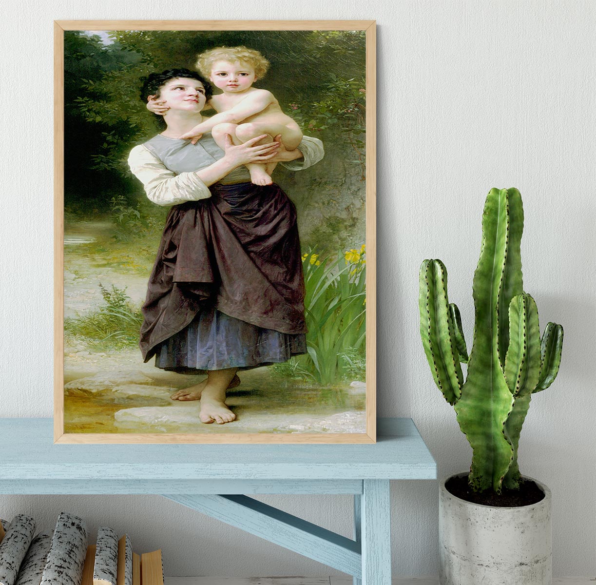 Brother And Sister By Bouguereau Framed Print - Canvas Art Rocks - 4