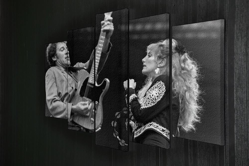 Bruce Springsteen and Patti Scialfa 5 Split Panel Canvas - Canvas Art Rocks - 2