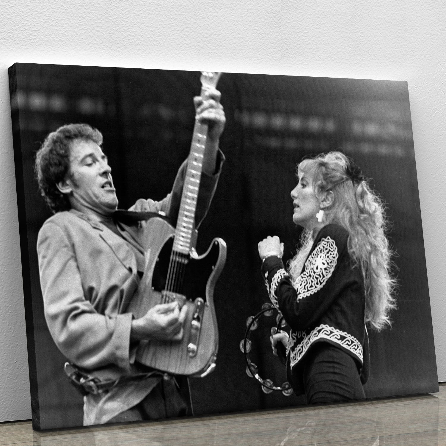 Bruce Springsteen and Patti Scialfa Canvas Print or Poster - Canvas Art Rocks - 1
