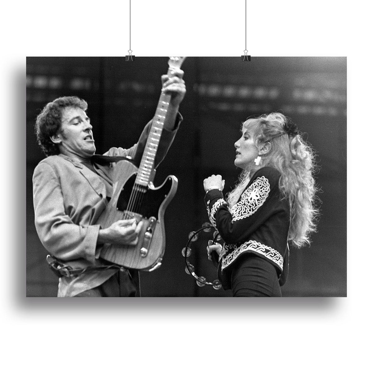 Bruce Springsteen and Patti Scialfa Canvas Print or Poster - Canvas Art Rocks - 2