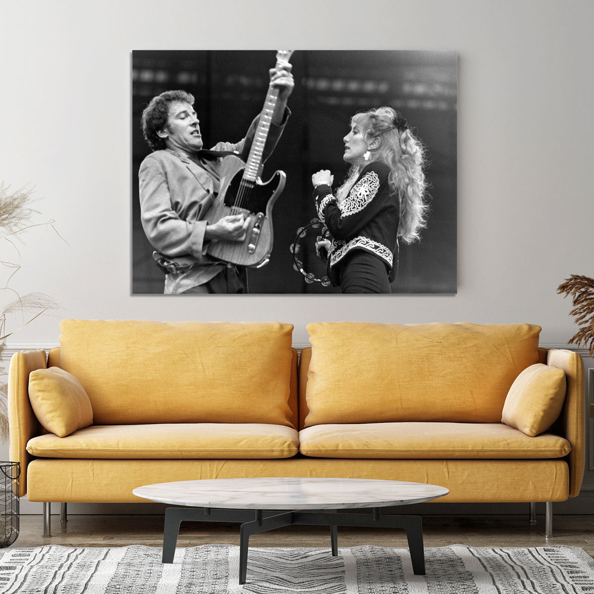 Bruce Springsteen and Patti Scialfa Canvas Print or Poster - Canvas Art Rocks - 4