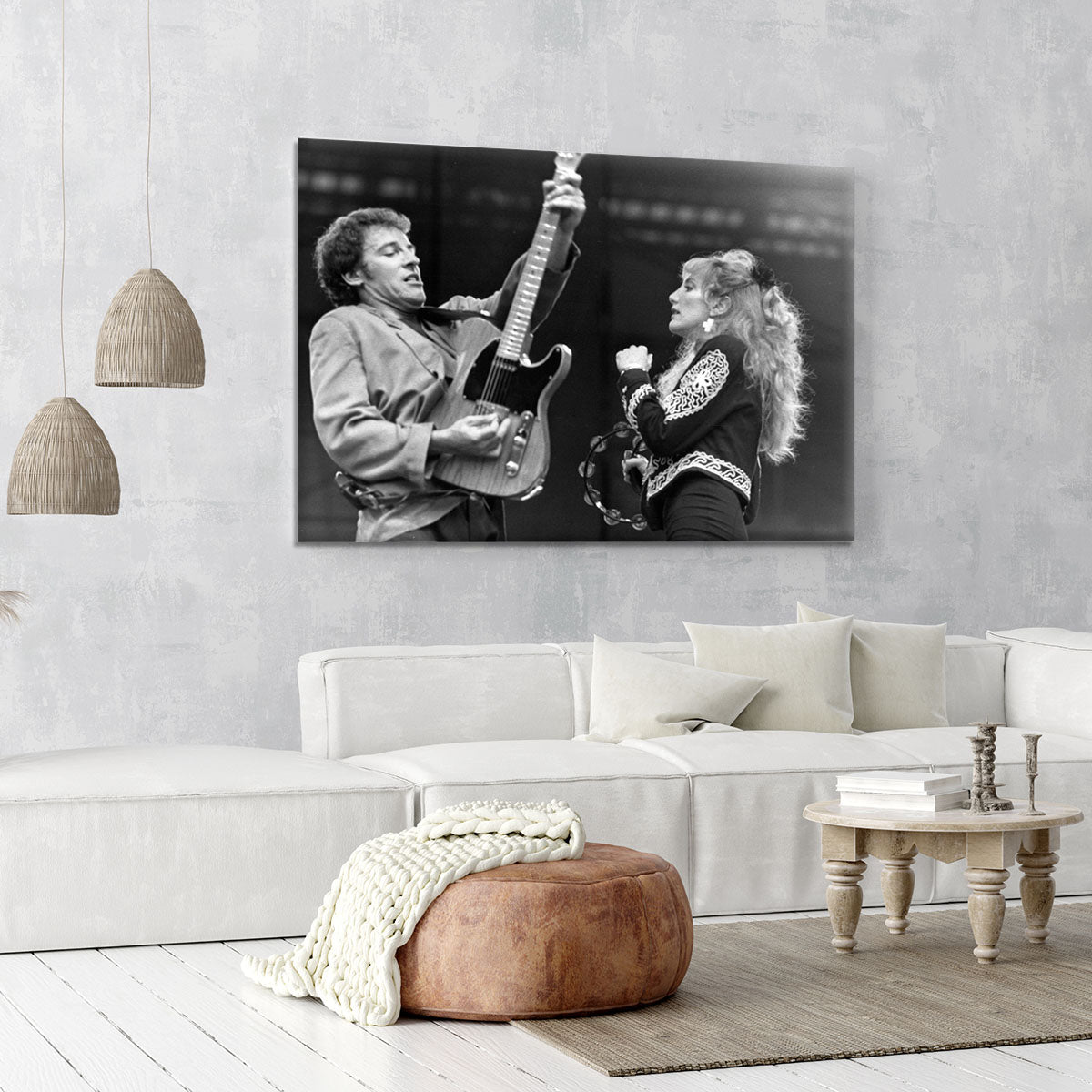 Bruce Springsteen and Patti Scialfa Canvas Print or Poster - Canvas Art Rocks - 6