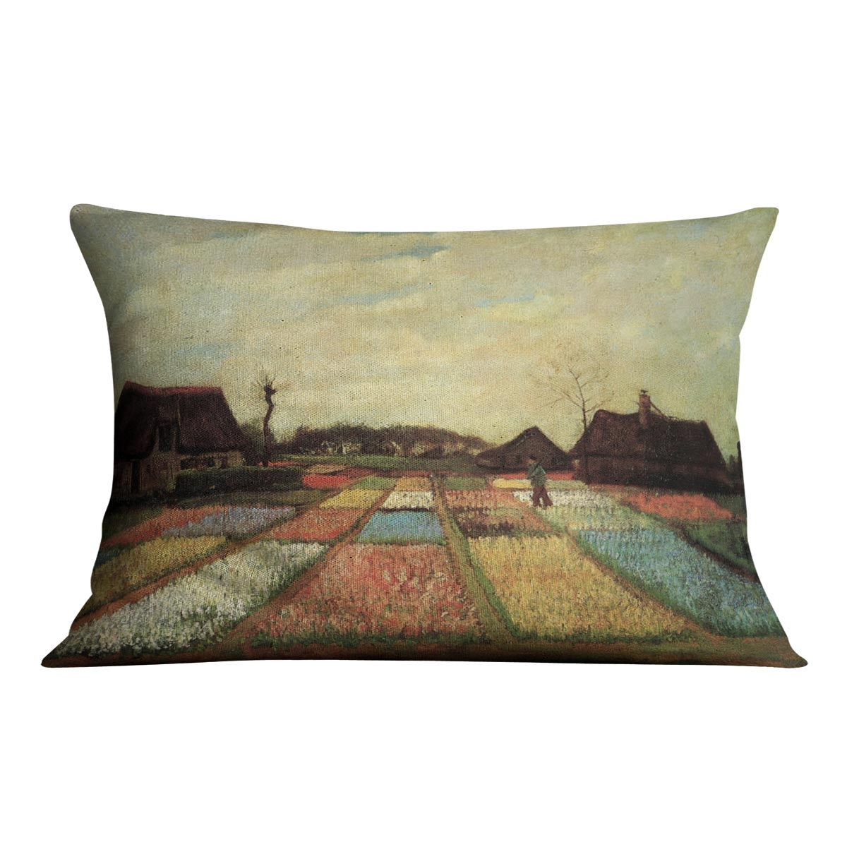 Bulb Fields by Van Gogh Cushion