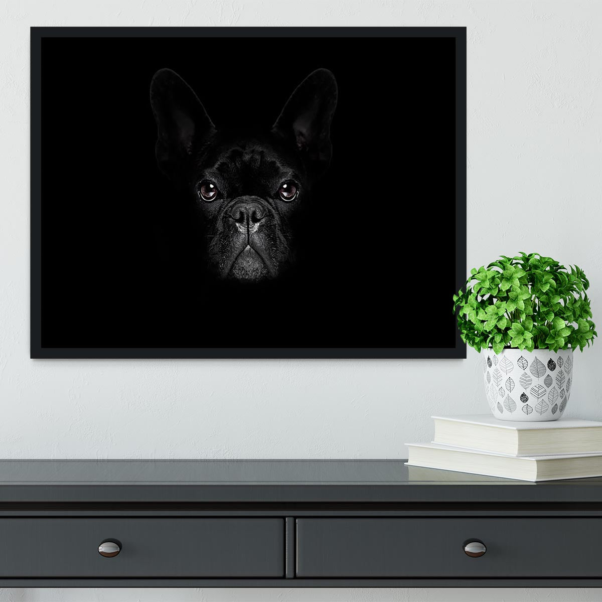 Bulldog dog Framed Print - Canvas Art Rocks - 2