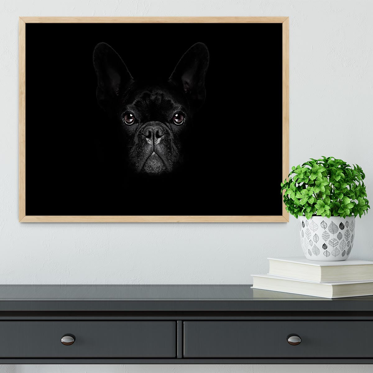Bulldog dog Framed Print - Canvas Art Rocks - 4