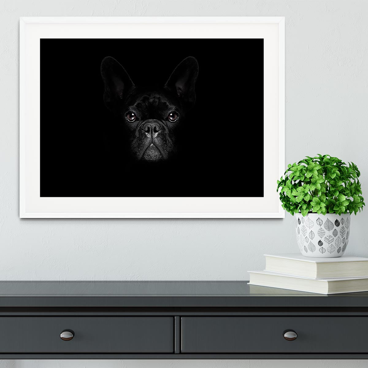 Bulldog dog Framed Print - Canvas Art Rocks - 5