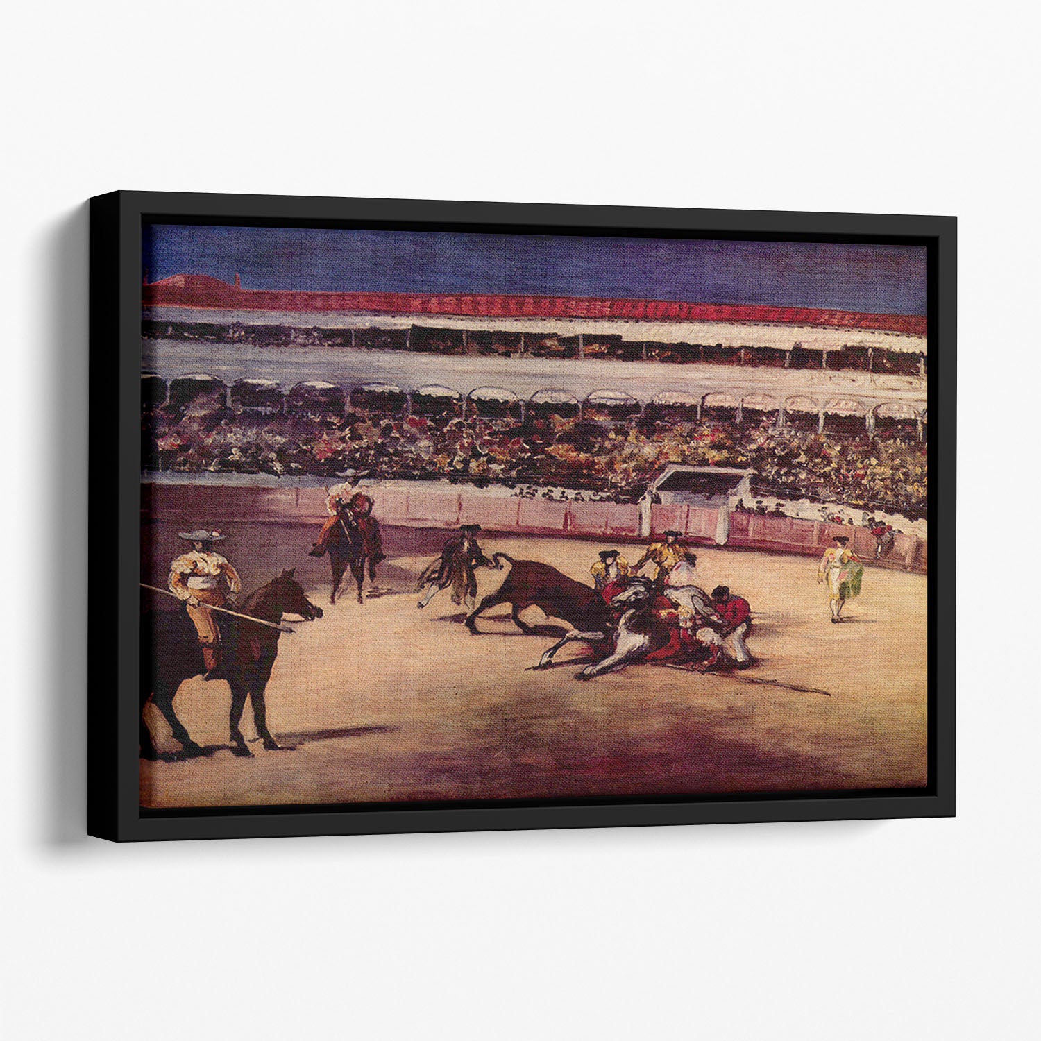 Bullfight by Manet Floating Framed Canvas