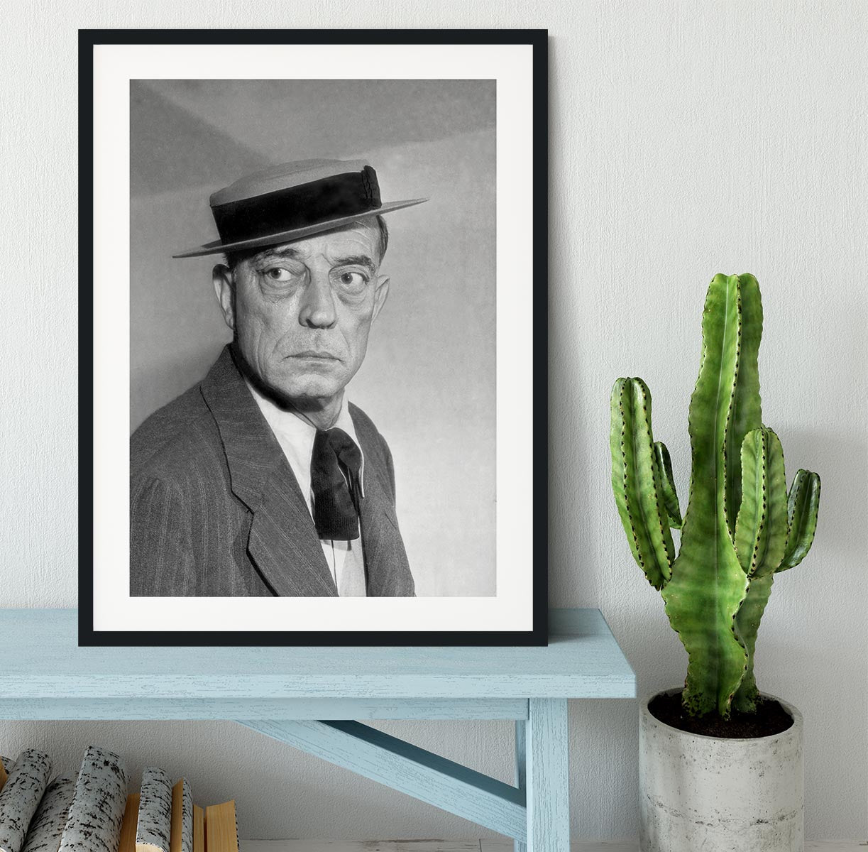 Buster Keaton Framed Print - Canvas Art Rocks - 1