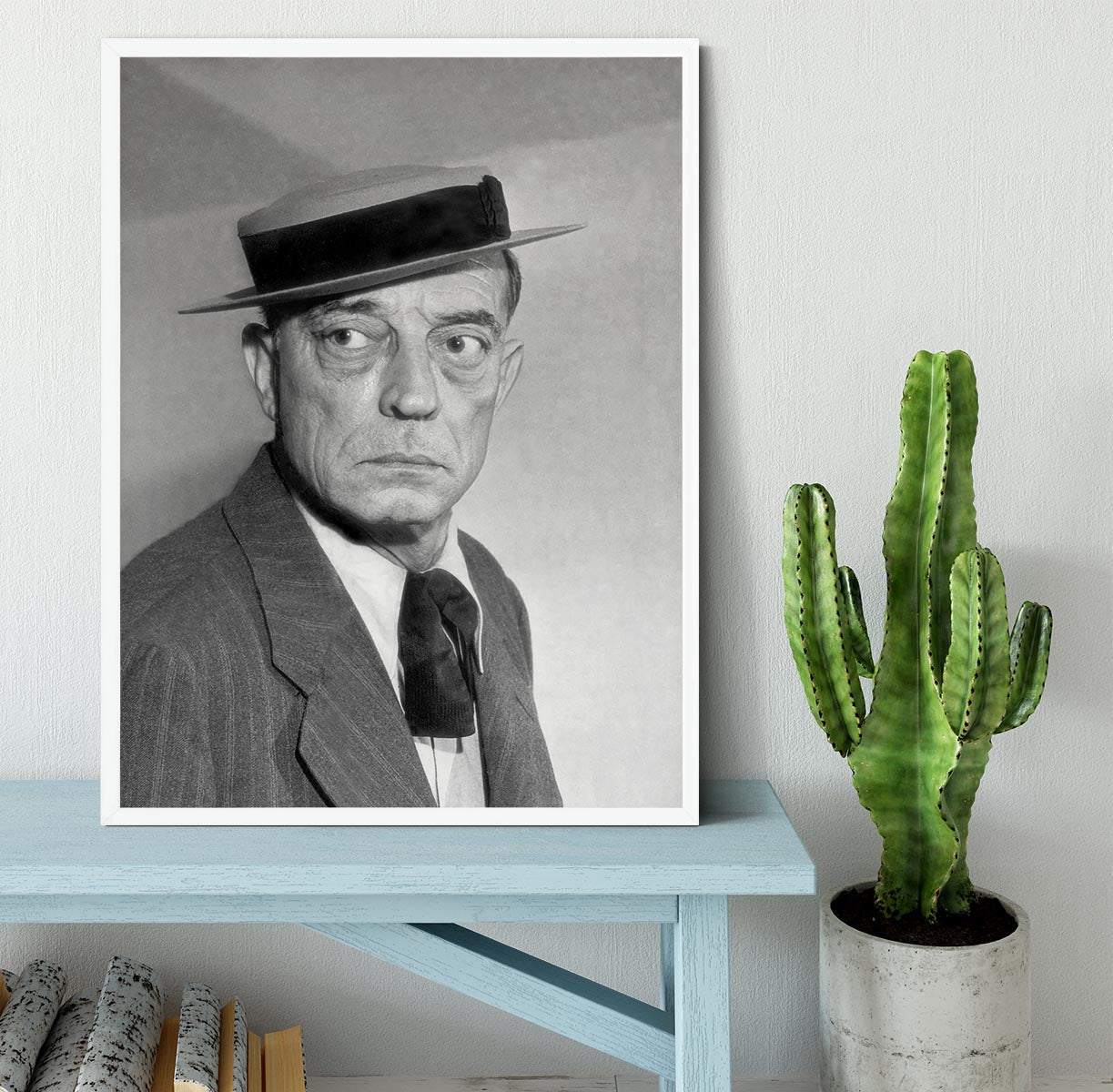 Buster Keaton Framed Print - Canvas Art Rocks -6