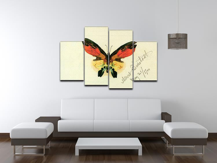 Butterfly 2 by Bierstadt 4 Split Panel Canvas - Canvas Art Rocks - 3