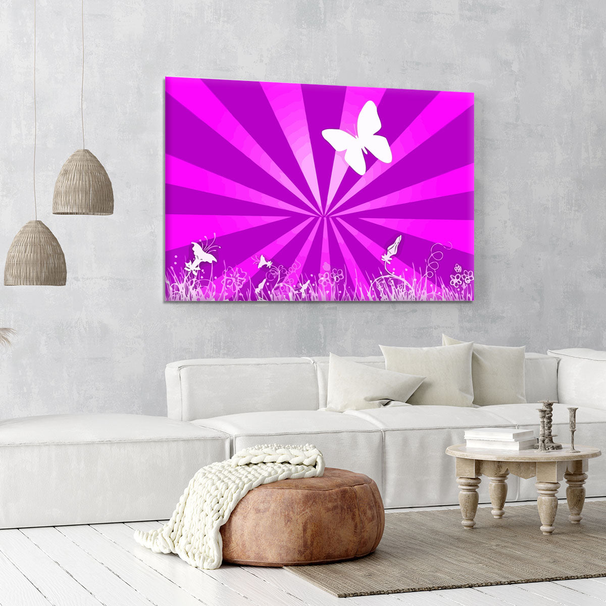 Butterfly Abstract Canvas Print or Poster - Canvas Art Rocks - 6