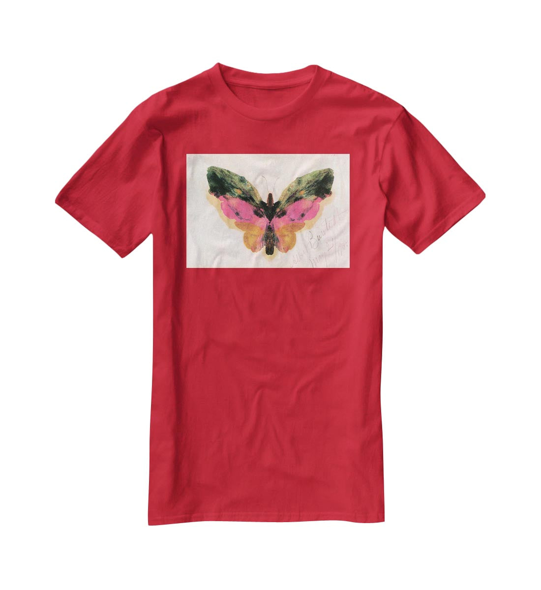 Butterfly by Bierstadt T-Shirt - Canvas Art Rocks - 4
