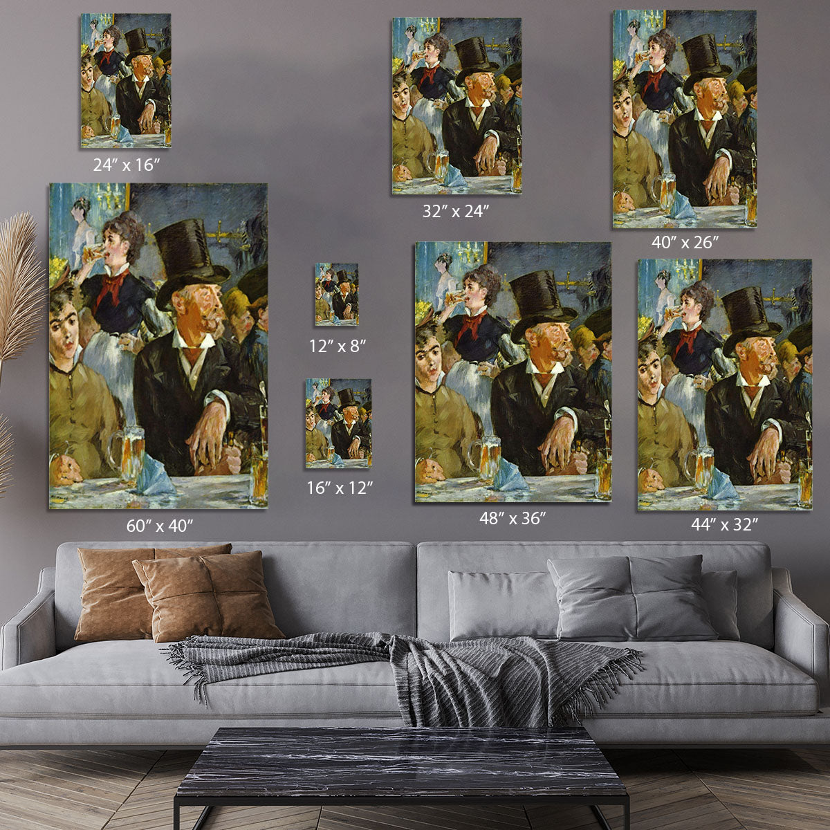 Cafe Concert by Manet Canvas Print or Poster - Canvas Art Rocks - 7