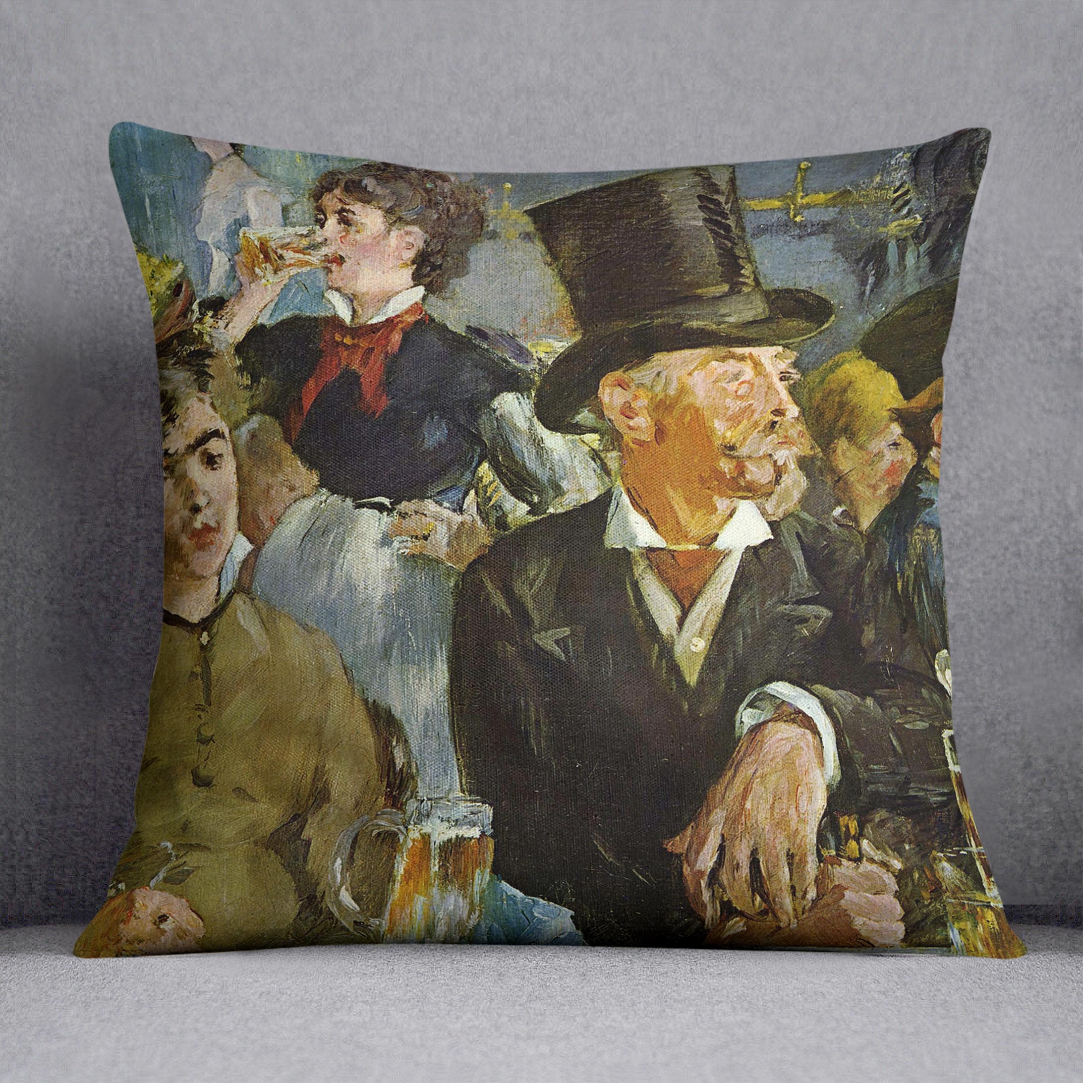 Cafe Concert by Manet Cushion