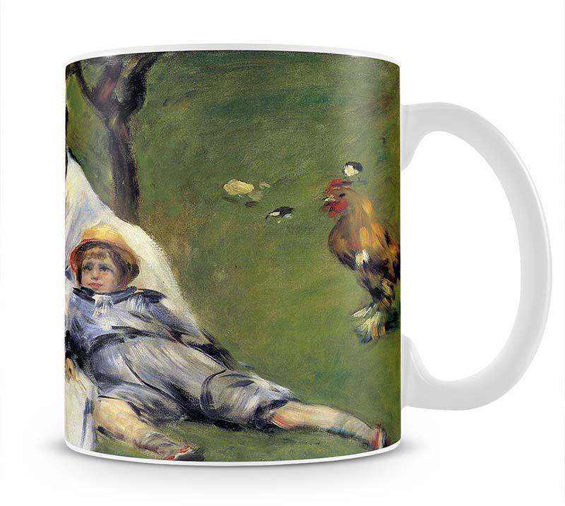 Camille Monet and her son Jean in the garden of Argenteuil by Renoir Mug - Canvas Art Rocks - 1