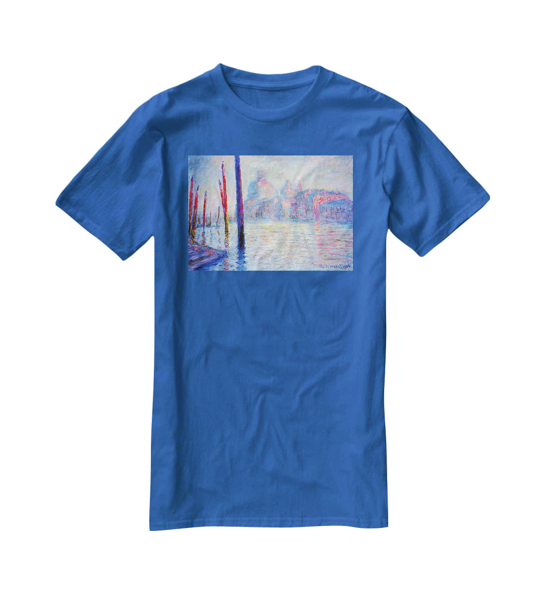 Canal Grand by Monet T-Shirt - Canvas Art Rocks - 2