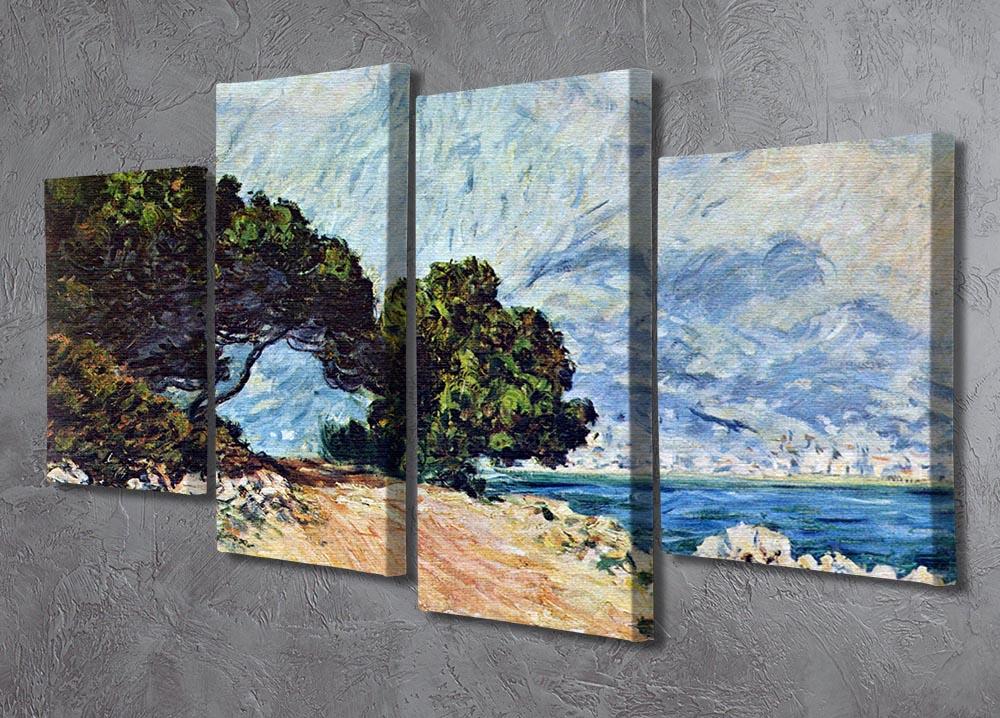 Cape Martin in Menton by Monet 4 Split Panel Canvas - Canvas Art Rocks - 2