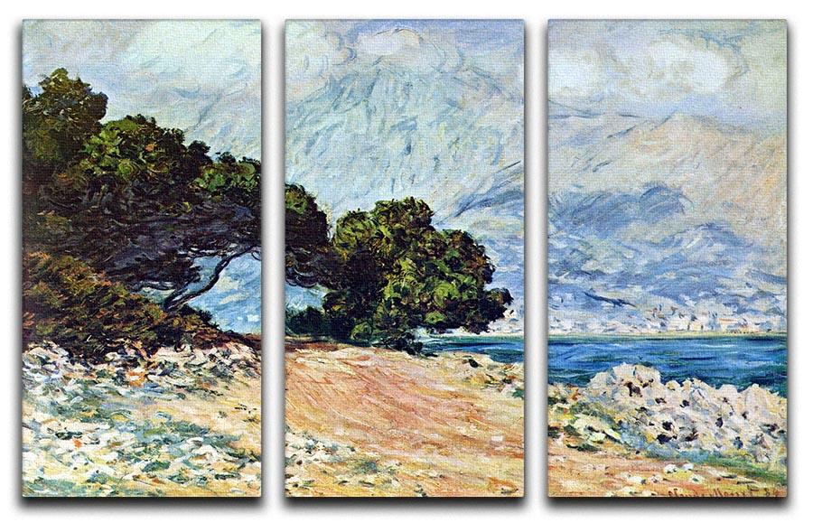 Cape Martin in Menton by Monet Split Panel Canvas Print - Canvas Art Rocks - 4