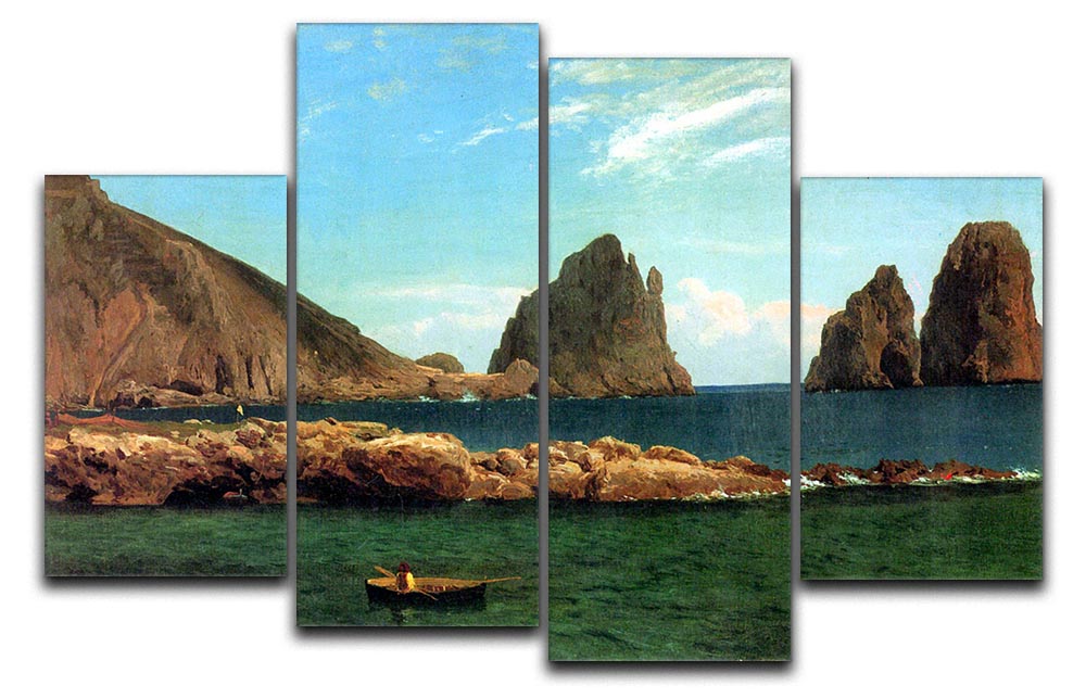 Capri by Bierstadt 4 Split Panel Canvas - Canvas Art Rocks - 1