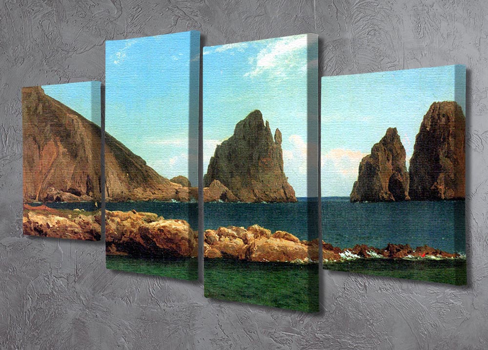 Capri by Bierstadt 4 Split Panel Canvas - Canvas Art Rocks - 2