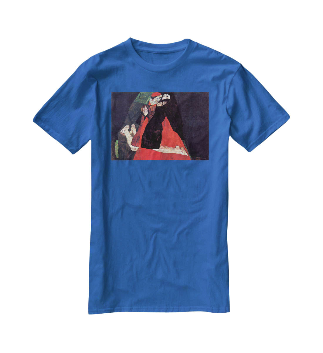 Cardinal and Nun or The caress by Egon Schiele T-Shirt - Canvas Art Rocks - 2