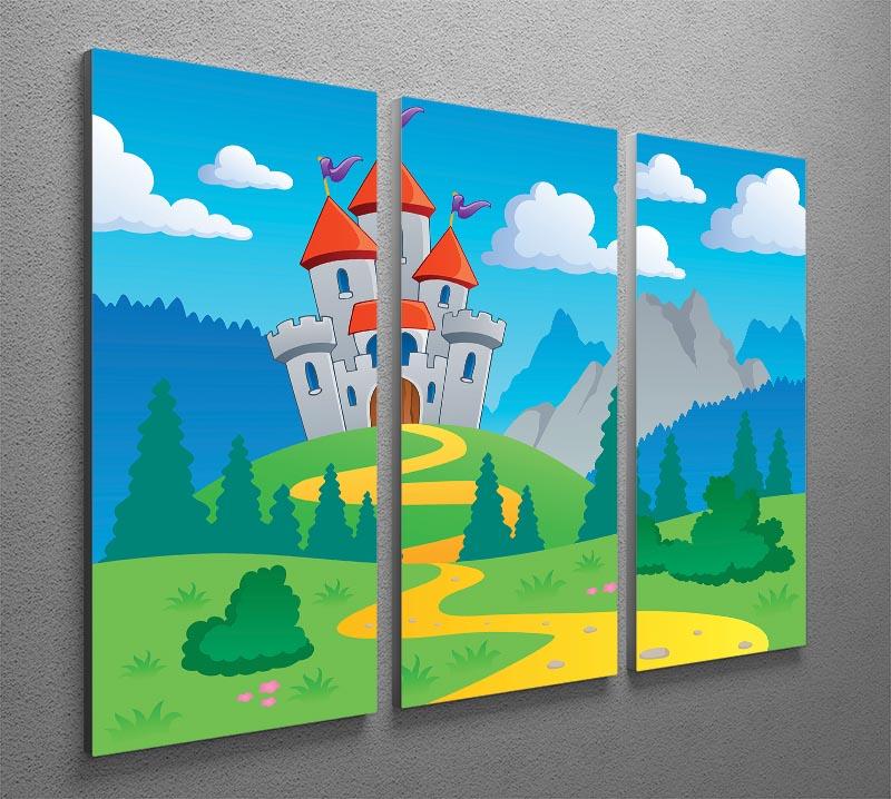 Castle theme landscap 3 Split Panel Canvas Print - Canvas Art Rocks - 2